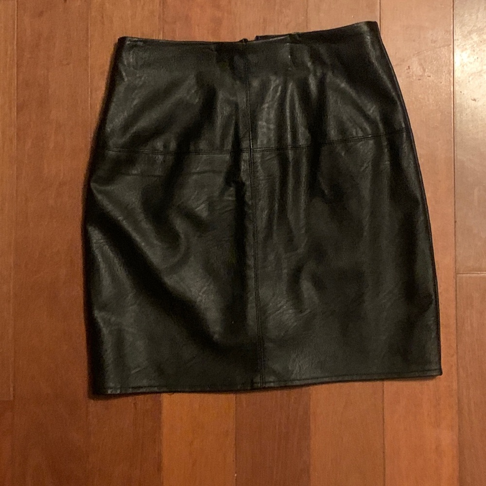 Faux Leather Skirt